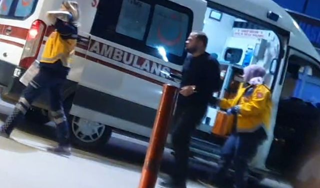 Hafif ticari araç köpeğe çarpıp tarlaya uçtu