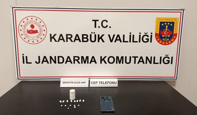 Karabük’te sentetik ecza hap ele geçirildi