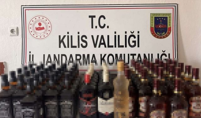 Kilis’te 68 şişe gümrük kaçağı alkol ele geçirildi: 1 gözaltı