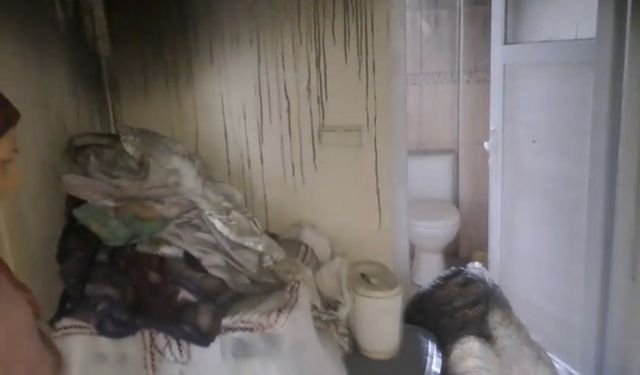 Osmaniye’de ev yangınını itfaiye söndürdü