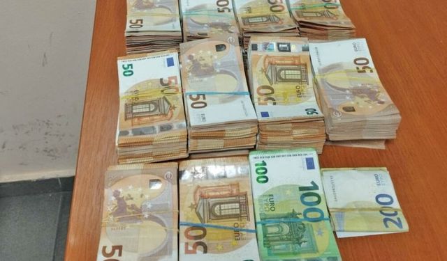 Tırın hava filtresi içine gizlenen 102 bin Euro ile yakalandı