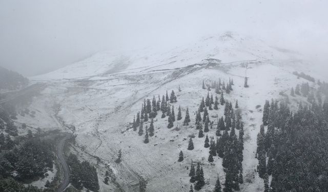 Artvin'in yüksek kesimlerinde kar etkili oldu