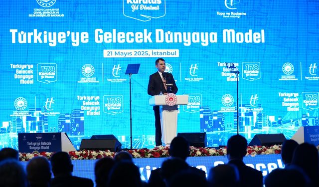 Bakan Kurum, Tapu ve Kadastro Genel Müdürlüğünün 178. kuruluş yıl dönümünde konuştu: