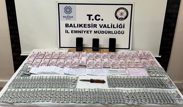 Balıkesir'de tefecilik operasyonunda 6 kişi yakalandı