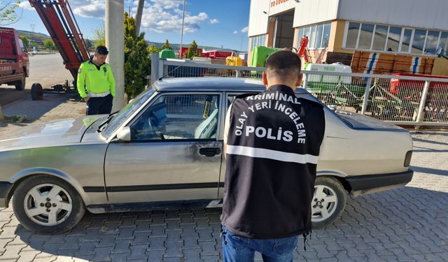 Çorum'da 4 genç çalıntı araçla drift atarken yakalandı