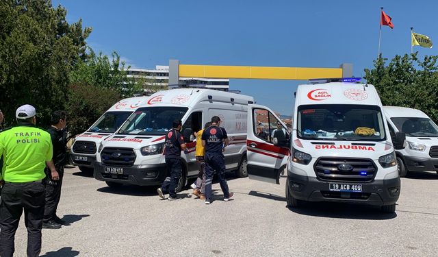 Çorum'da un fabrikasında meydana gelen patlamada 8 kişi yaralandı