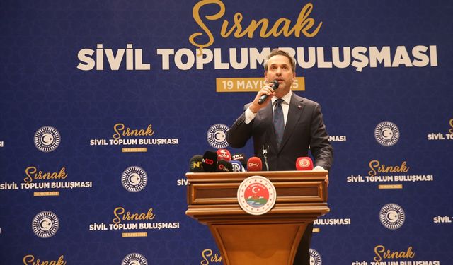 Enerji ve Tabii Kaynaklar Bakanı Bayraktar, "Şırnak Sivil Toplum Buluşması" programında konuştu: