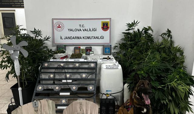 Yalova'da kurduğu düzenekle uyuşturucu imal eden zanlı tutuklandı