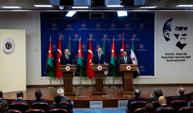 Dışişleri Bakanı Fidan, Ürdünlü ve Suriyeli mevkiidaşları ile ortak basın toplantısında konuştu