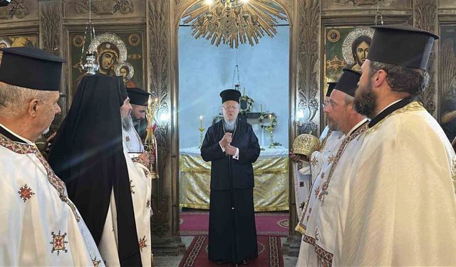 Fener Rum Patriği Bartholomeos, Gökçeada’da ayine katıldı