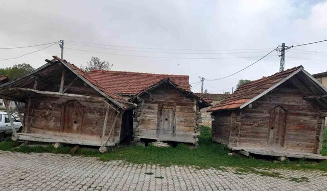 Gediz’de çivisiz ahşap ambarlar zamana direniyor