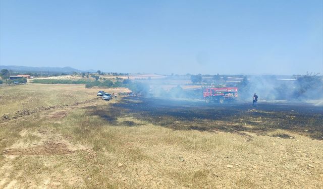 Çanakkale'de tarım arazisinde çıkan yangın kontrol altına alındı