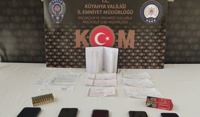 Kütahya’da tefecilik operasyonu, 6 şüpheli yakalandı
