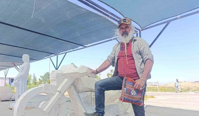 Mermer, sanatçıların elinde birbirinden güzel eserlere dönüştü