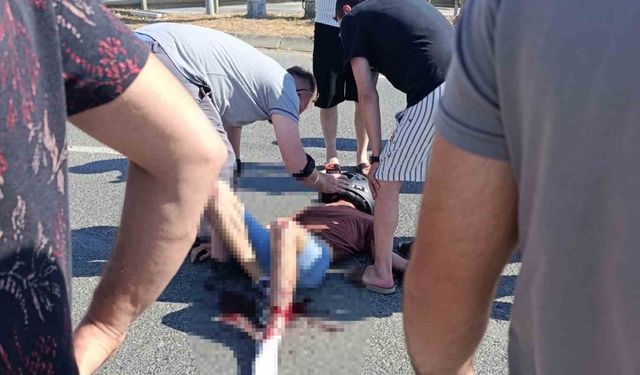 Ordu’da motosiklet ile otomobil çarpıştı: 1’i çocuk 2 yaralı