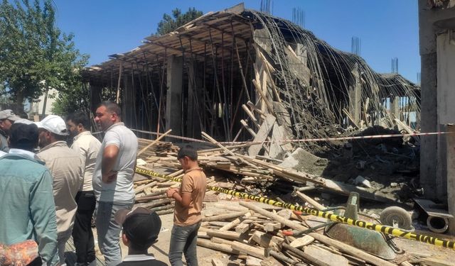 Şanlıurfa'da inşaatta tablanın çökmesi sonucu 7 işçi yaralandı