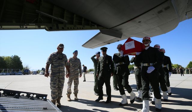 Şehit Üsteğmen Özsu'nun naaşı memleketi Edirne'ye gönderildi