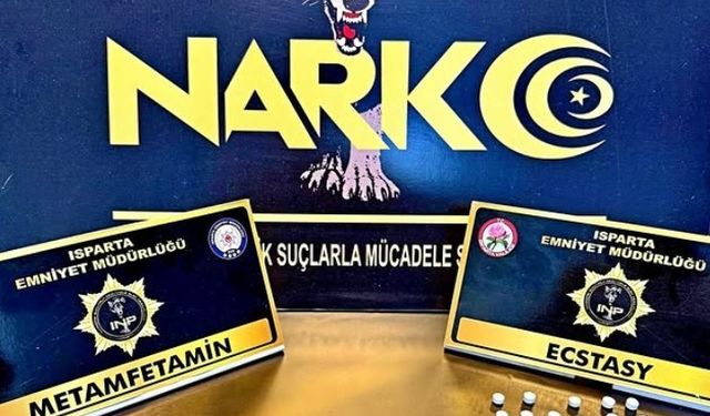 Isparta girişinde narkotik operasyonu: Ecstasy ve metamfetamin ele geçirildi