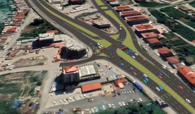 Karadeniz Sahil Yolu Yomra geçişinde trafik sorunu yeni nesil hemzemin kavşak ile çözülecek