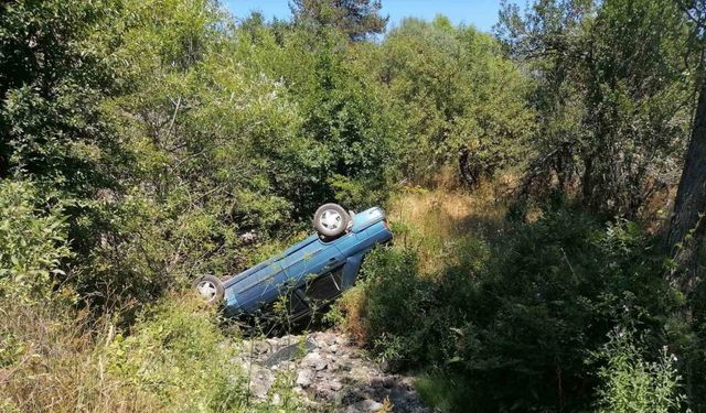 Kastamonu’da yeni evli çift, kazada yaralandı