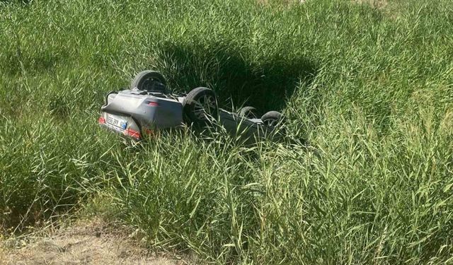 Kırıkkale’de otomobil takla attı: Aynı aileden 5 yaralı