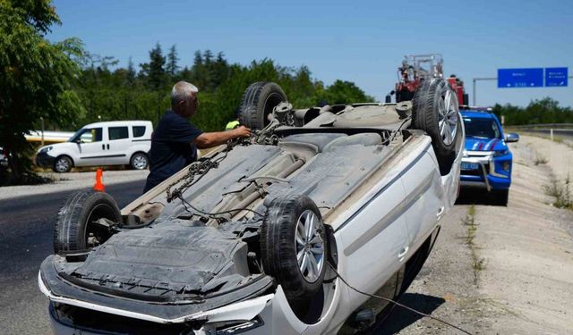 Kırıkkale’de otomobil takla attı: Aynı aileden 6 kişi yaralandı