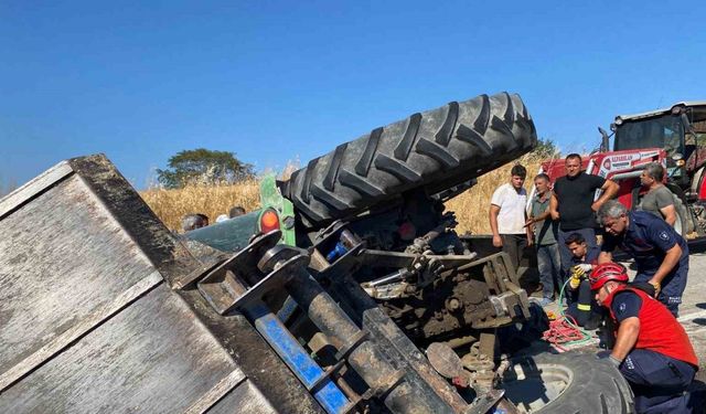 Susurluk’ta traktör kazası: 2 kişi ağır yaralandı
