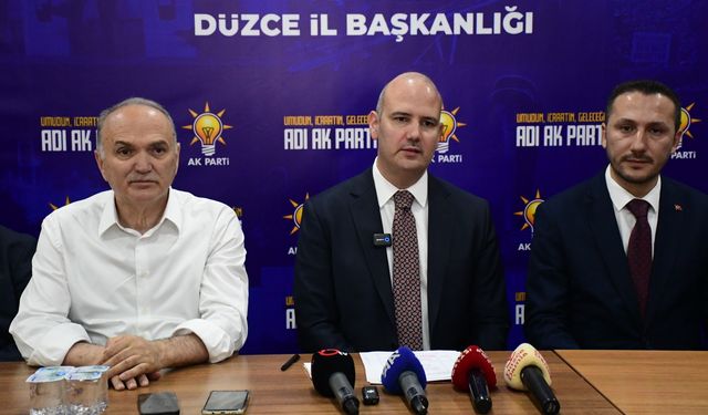 AK Parti Genel Başkan Yardımcısı İleri, Düzce'de konuştu: