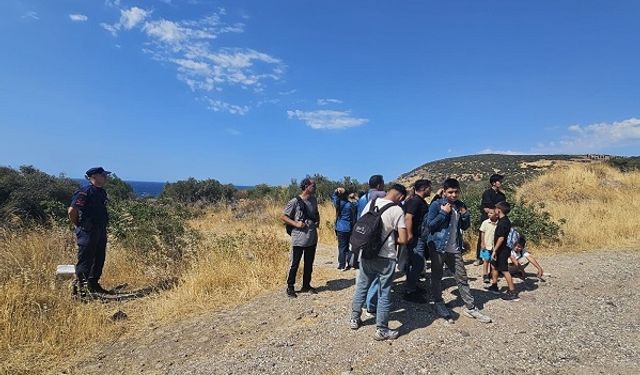Çanakkale'de 19 düzensiz göçmen yakalandı