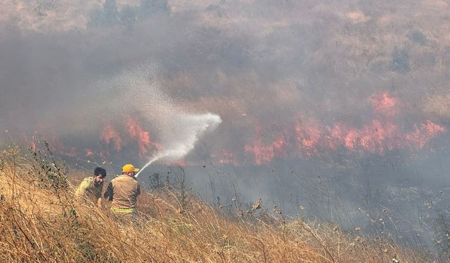 Çanakkale'de orman dışı alanda çıkan yangın kontrol altına alındı