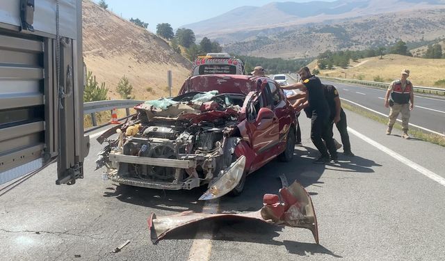 Kars'ta meydana gelen kazada bir kişi yaralandı