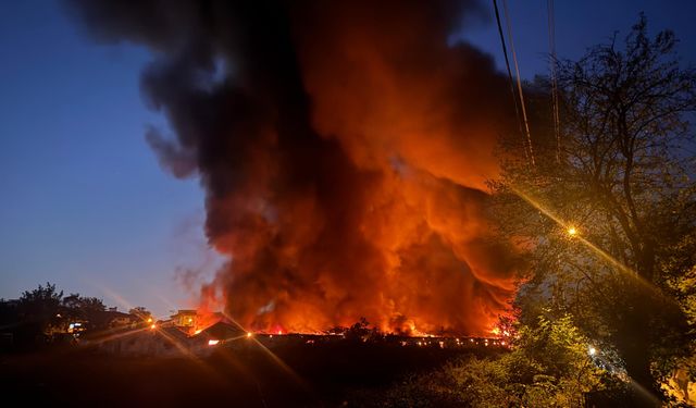 Sakarya'da boyahanede çıkan yangın söndürüldü