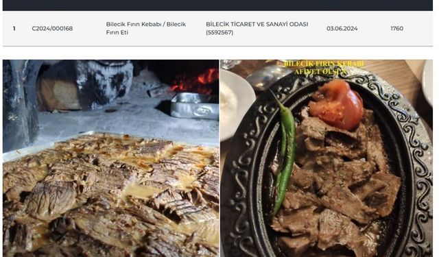 Bilecik’e özgü fırın kebabı tescillendi