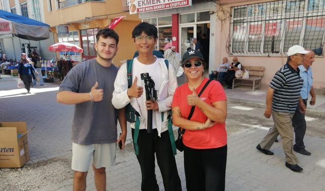 Çinli turist Joe, yürüyerek Türkiye’yi geziyor