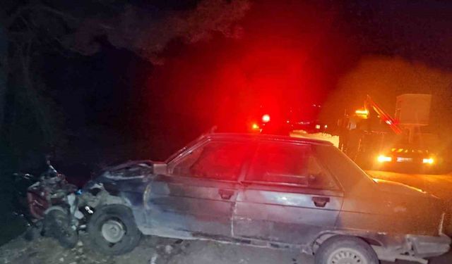 Emet’te otomobille elektrikli bisiklet çarpıştı: 1 ölü