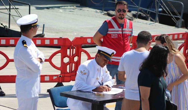 T.C.G. Enez mayın tarama gemisi Tekirdağ’da halkın ziyaretine açıldı