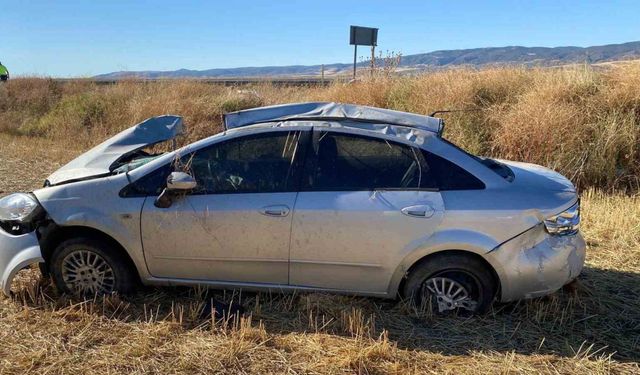 Yozgat’ta kontrolden çıkan araç takla attı: 1 ölü, 4 yaralı