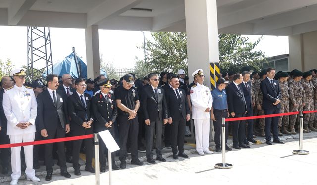 Mersin'de şehit olan polis memuru Mustafa Karapınar için tören düzenlendi