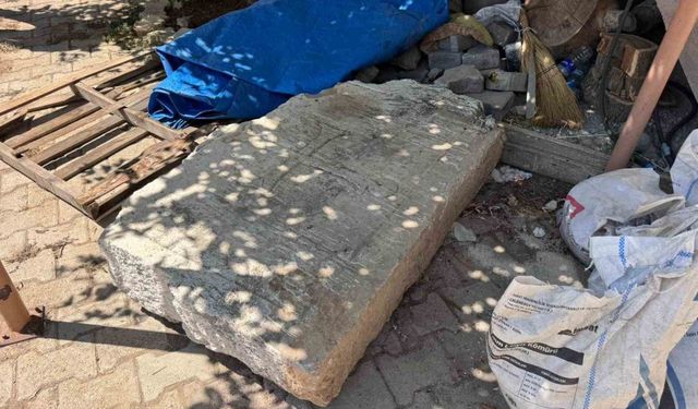 Beyşehir’de 1 tonluk Bizans taşı bulundu