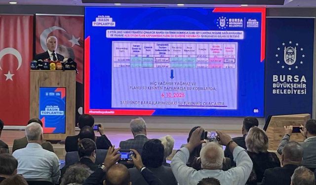 Bursa’nın 6 günlük suyu kaldı