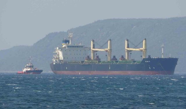 Çanakkale Boğazı’ndan geçen genel kargo gemisi makine arızası yaptı