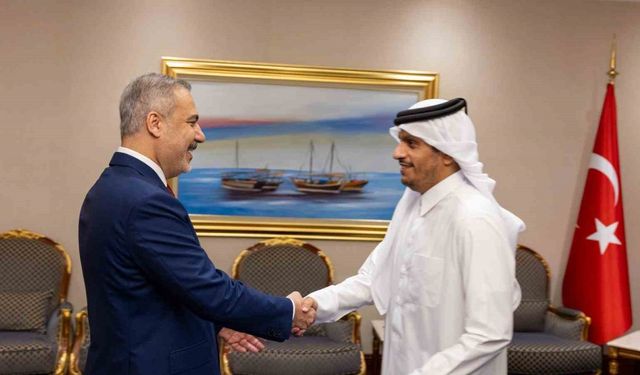 Dışişleri Bakanı Fidan, Katar Başbakanı Al-Thani ile görüştü