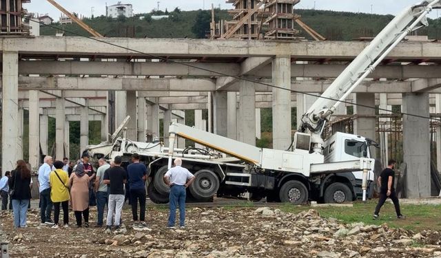 Ordu’da inşaatta beton mikseri devrildi: 1 ölü