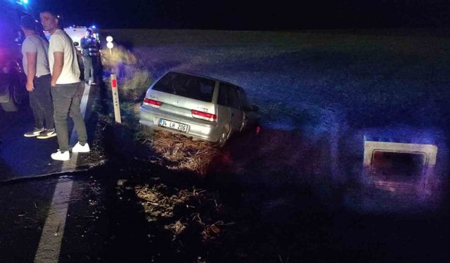 Tekirdağ’da otomobil beton büze çarptı: 2 yaralı