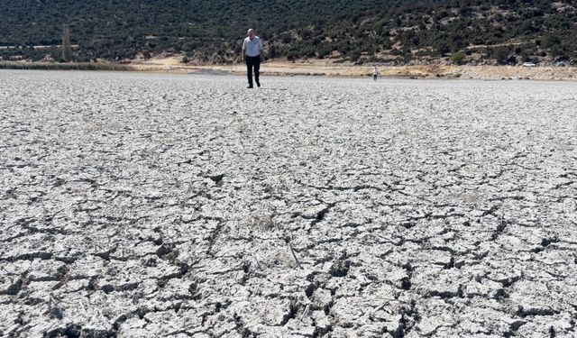 Türkiye’nin 4’üncü büyük gölü kuraklık nedeniyle ortadan ikiye bölündü
