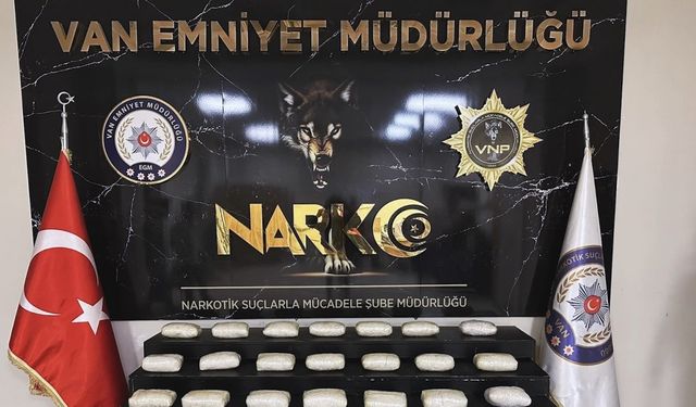Van’da 28 kilo 640 gram metamfetamin ele geçirildi