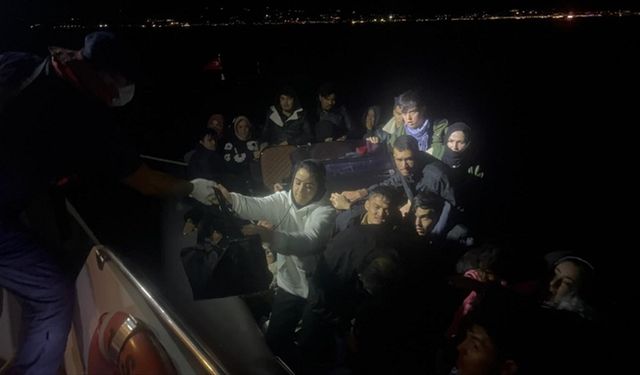 Bodrum açıklarında 43 düzensiz göçmen yakalandı