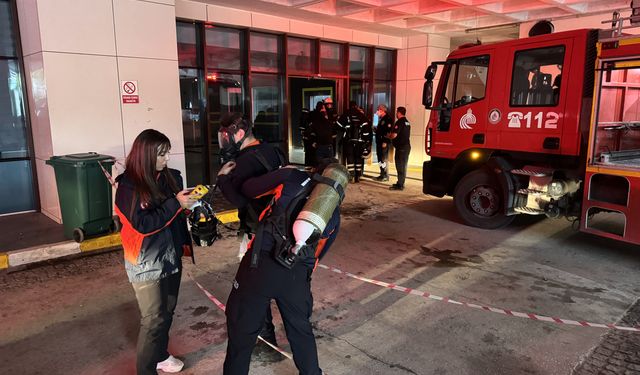 Edirne'de hastanede çıkan yangın söndürüldü
