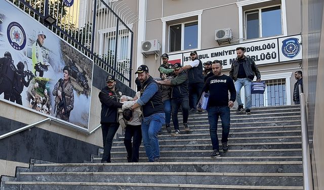 İstanbul merkezli 3 ildeki çete operasyonlarında yakalanan 62 zanlı tutuklandı