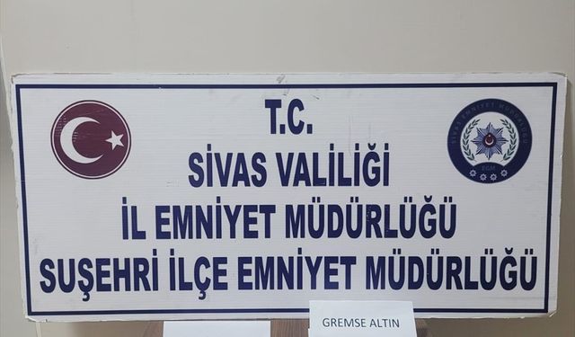 Sivas'ta kuyumcuya sahte altın satmak isteyen 1 şüpheli tutuklandı